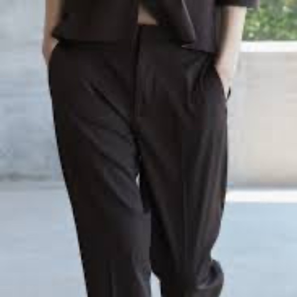 Zara Collection Brown Viscose Ankle Pants M - Picture 3 of 13